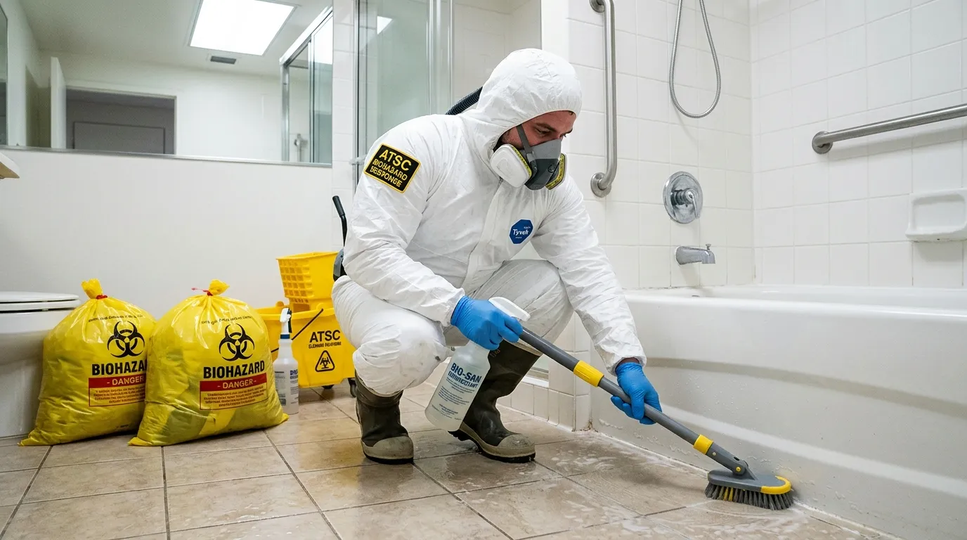 Decontamination equipment deployed for Blood Cleanup in Roslindale